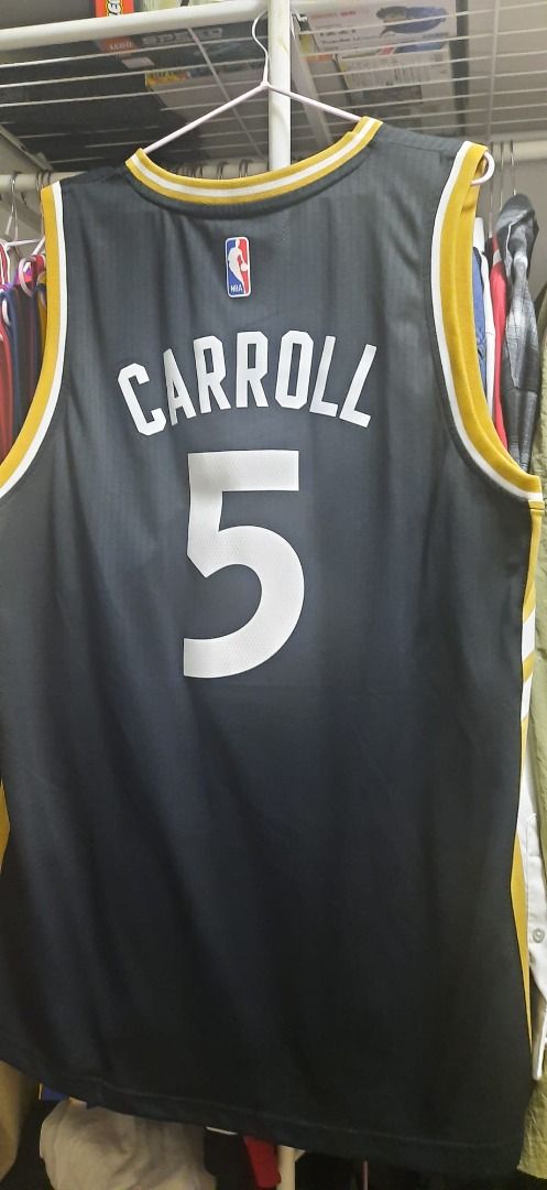 NBA Toronto Raptors DeMarre Carroll Adidas Jersey Black Gold Alternate OVO  XL