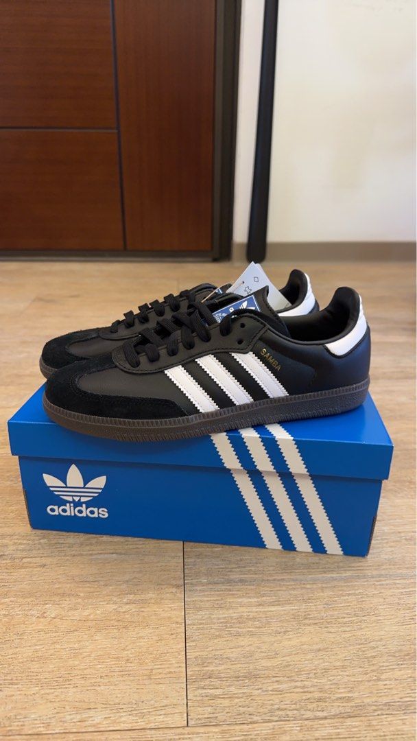 現貨❗️最後一雙❗️］adidas samba og 黑24cm, 她的時尚, 鞋, 運動鞋