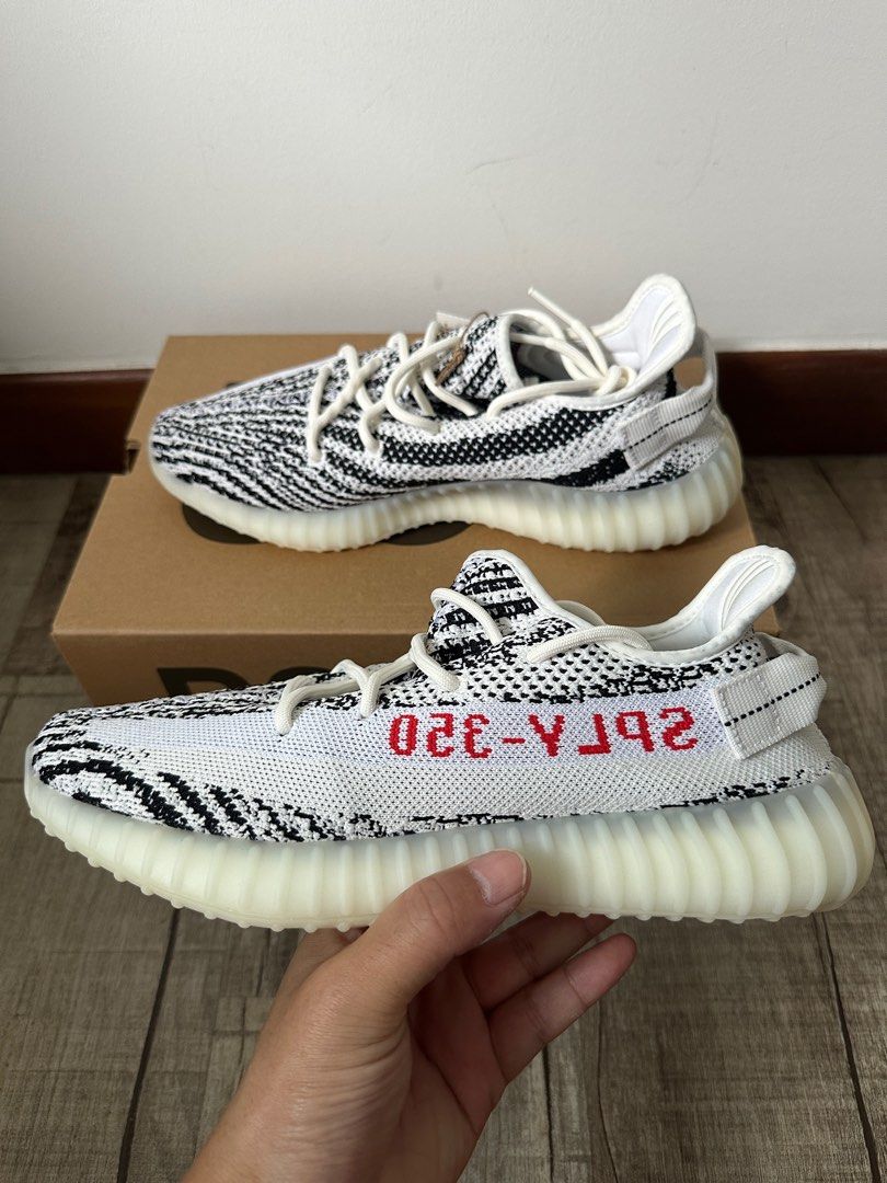 Yeezy zebra clearance pull tab