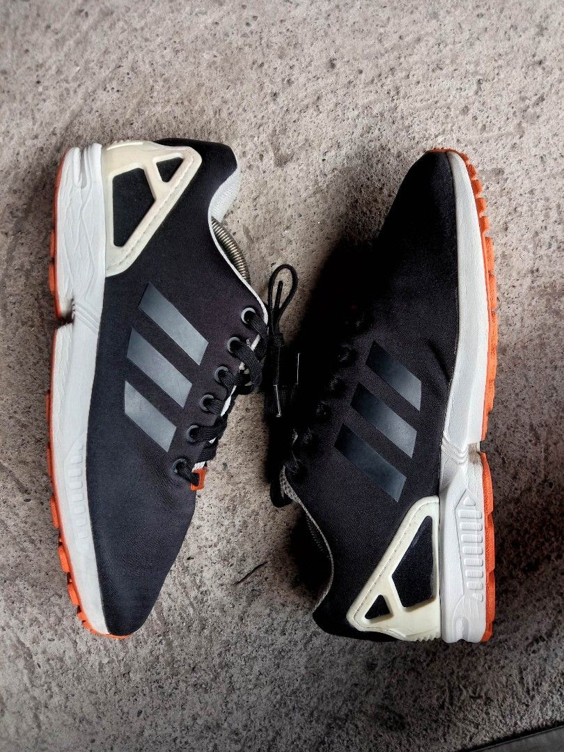Adidas zx flux cheap black white orange