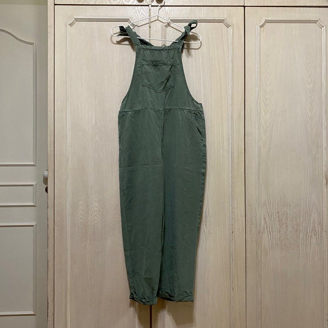 Aerie Green Overalls, Women's Fashion, Dresses & Sets, Jumpsuits on
