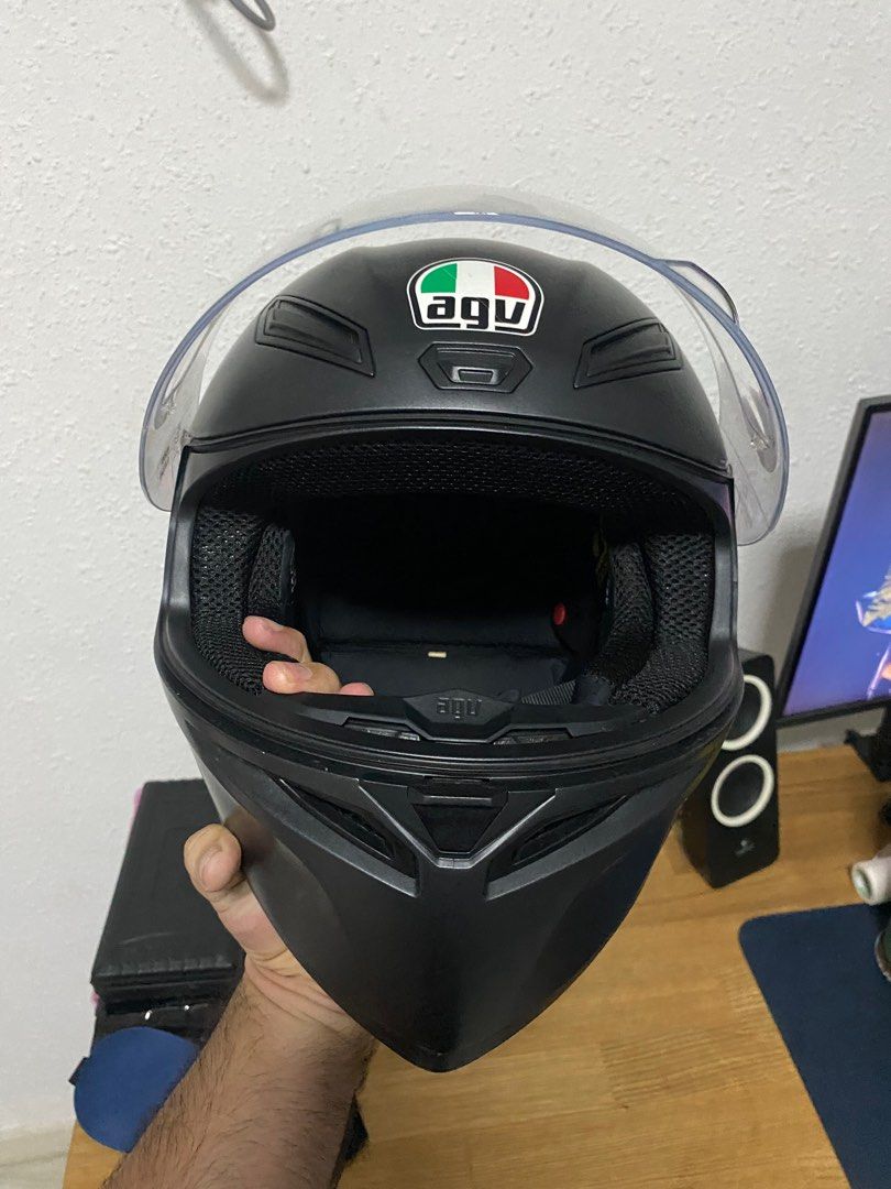 Agv k1 silver best sale visor