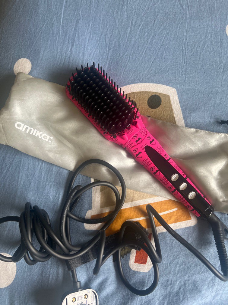 Amika Hair Straightener Brush Beauty Personal Care Hair on