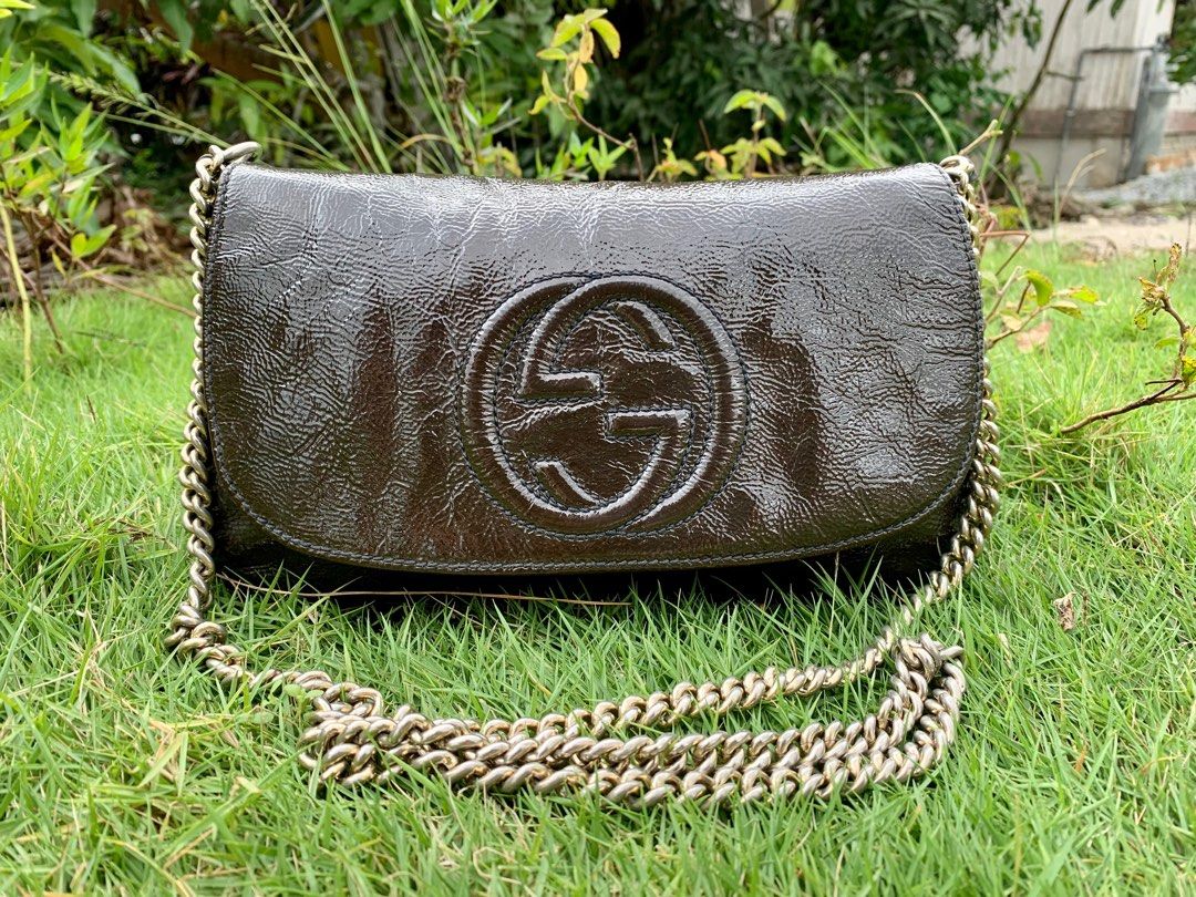 Gucci soho flap chain bag best sale