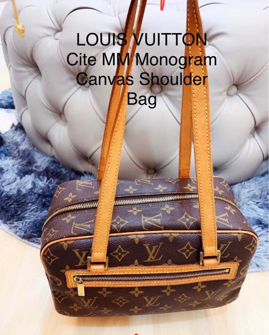 AUTHENTIC LOUIS VUITTON Cite MM Monogram Canvas Shoulder Bag, Women's  Fashion, Bags & Wallets, Shoulder Bags on Carousell