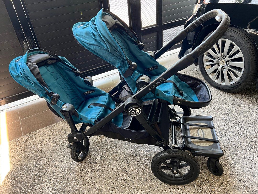 City select double stroller teal on sale