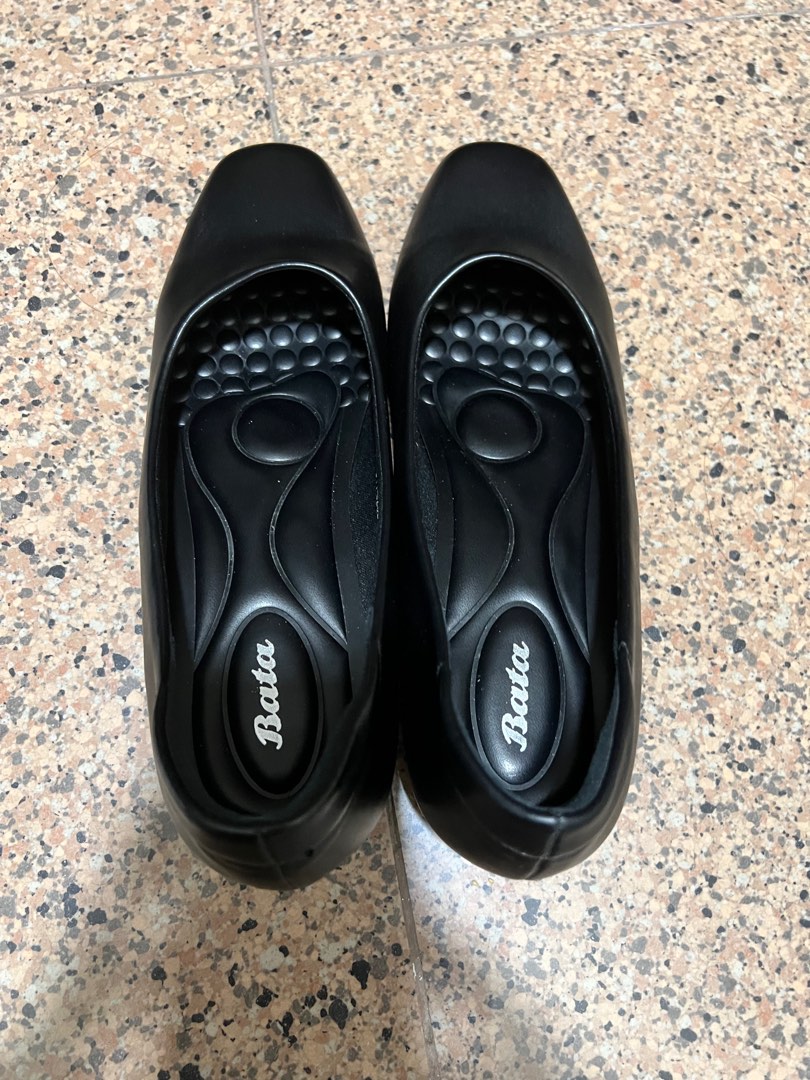 Bata Pumps Black Office Shoes Women s Fashion Footwear Heels on