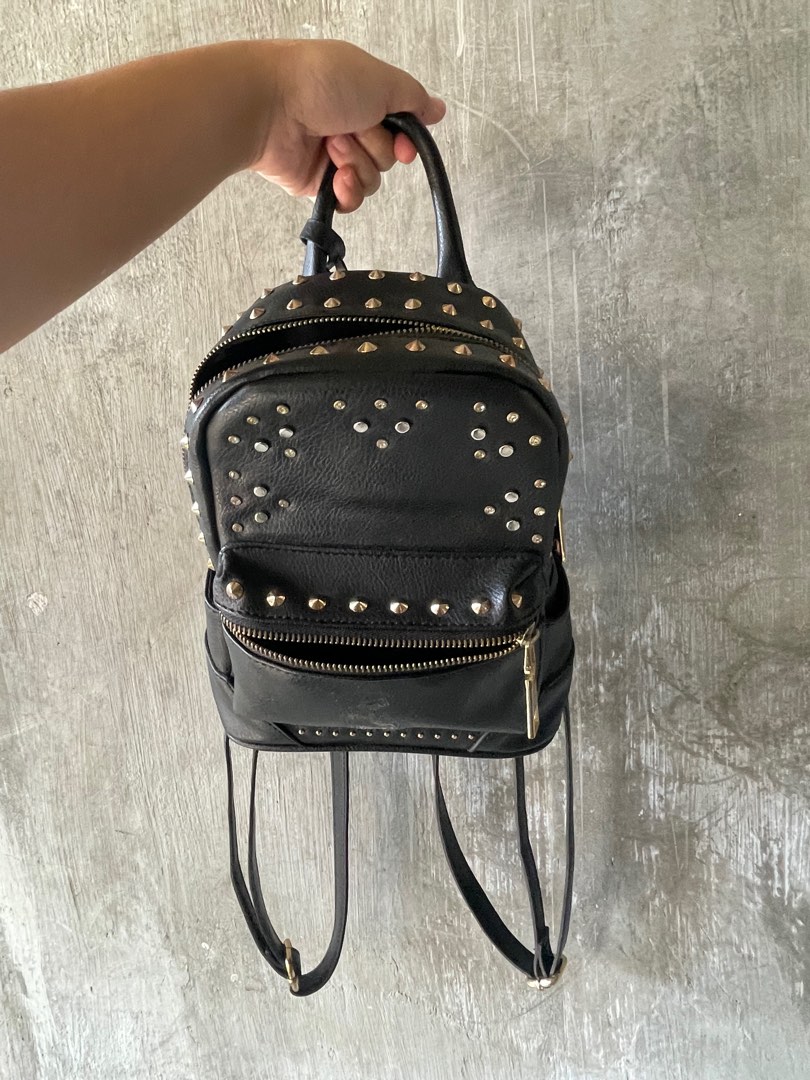 Bebe leather top backpack