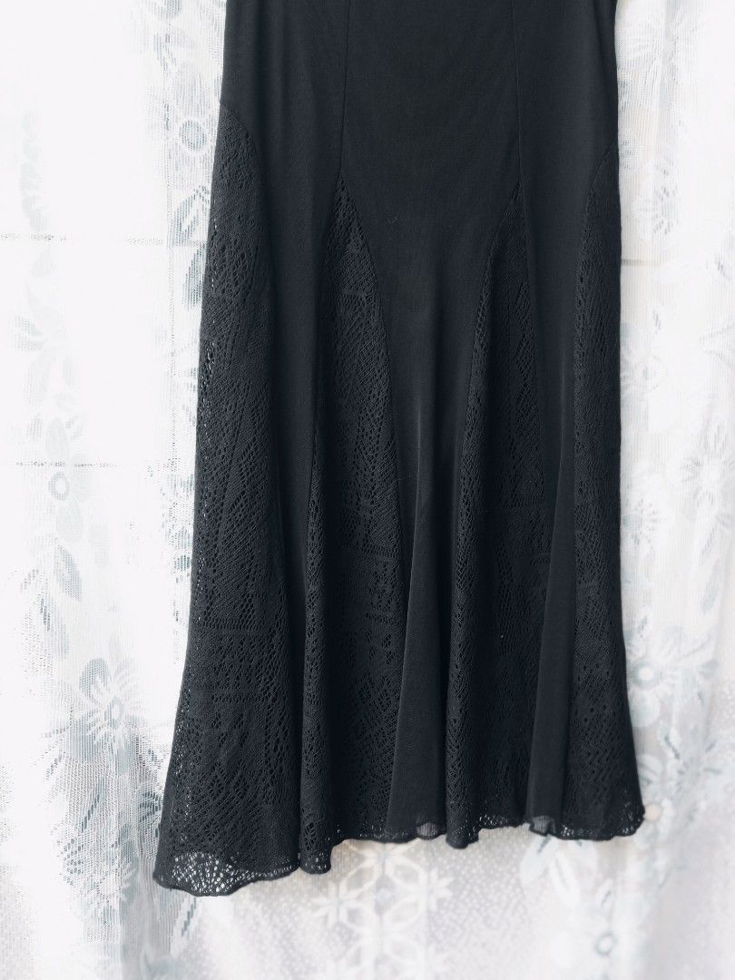 Flowy maxi skirt lace discount