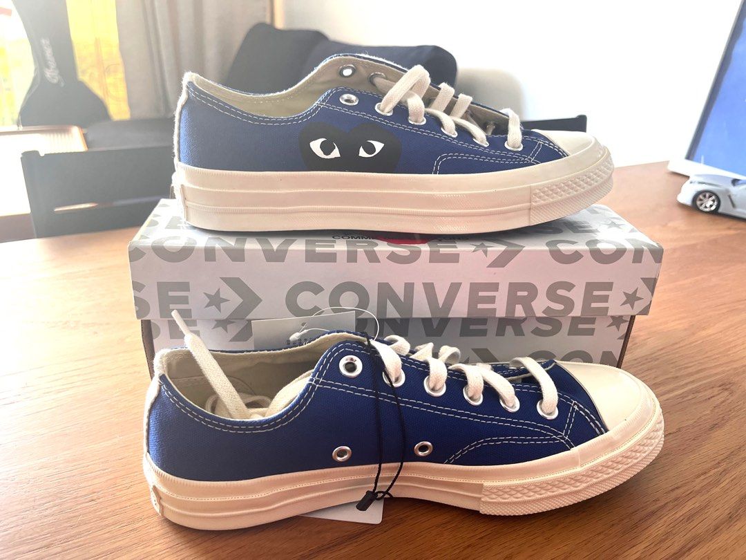 Blue Comme des garcons Converse 70 Peek-A-Boo Heart Sneakers, Luxury, Sneakers & Footwear on Carousell