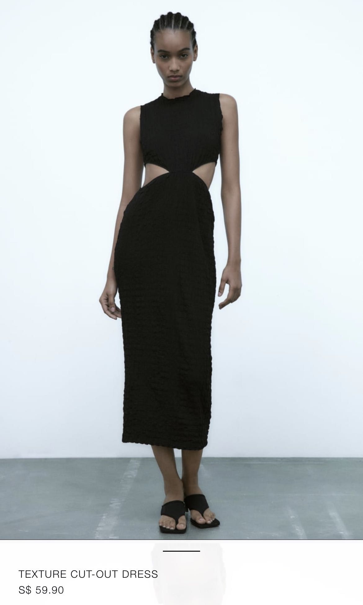 Cut Out Dress Zara Knit Dress Black Zara Womens Large Dress Cut Out Black  Knit Mercari