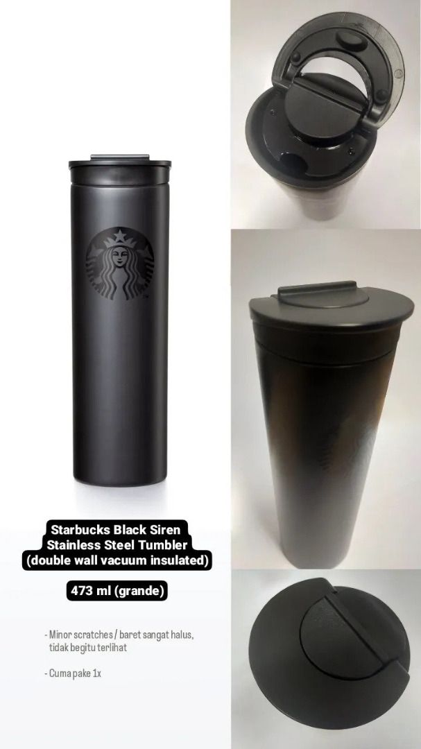 Starbucks Black Siren Stainless Steel Tumbler on Carousell