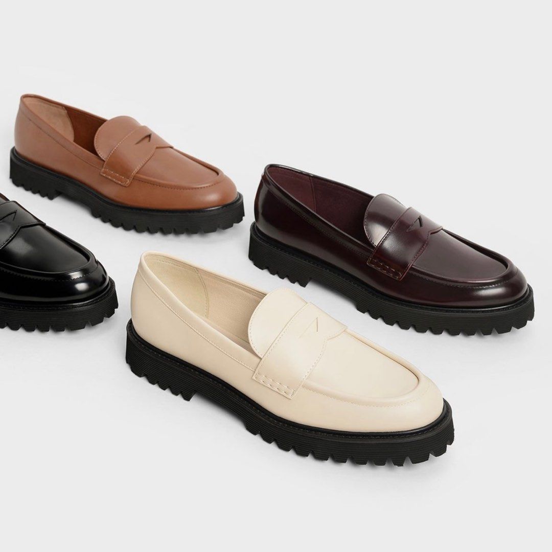 Chunky discount penny loafers