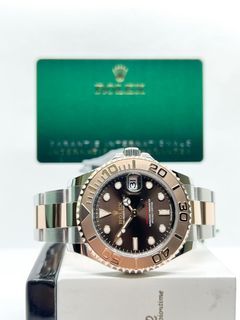 Brand New Rolex Oyster Yacht-Master 37 268621 Chocolate Dial Automatic Steel Casing Bracelet