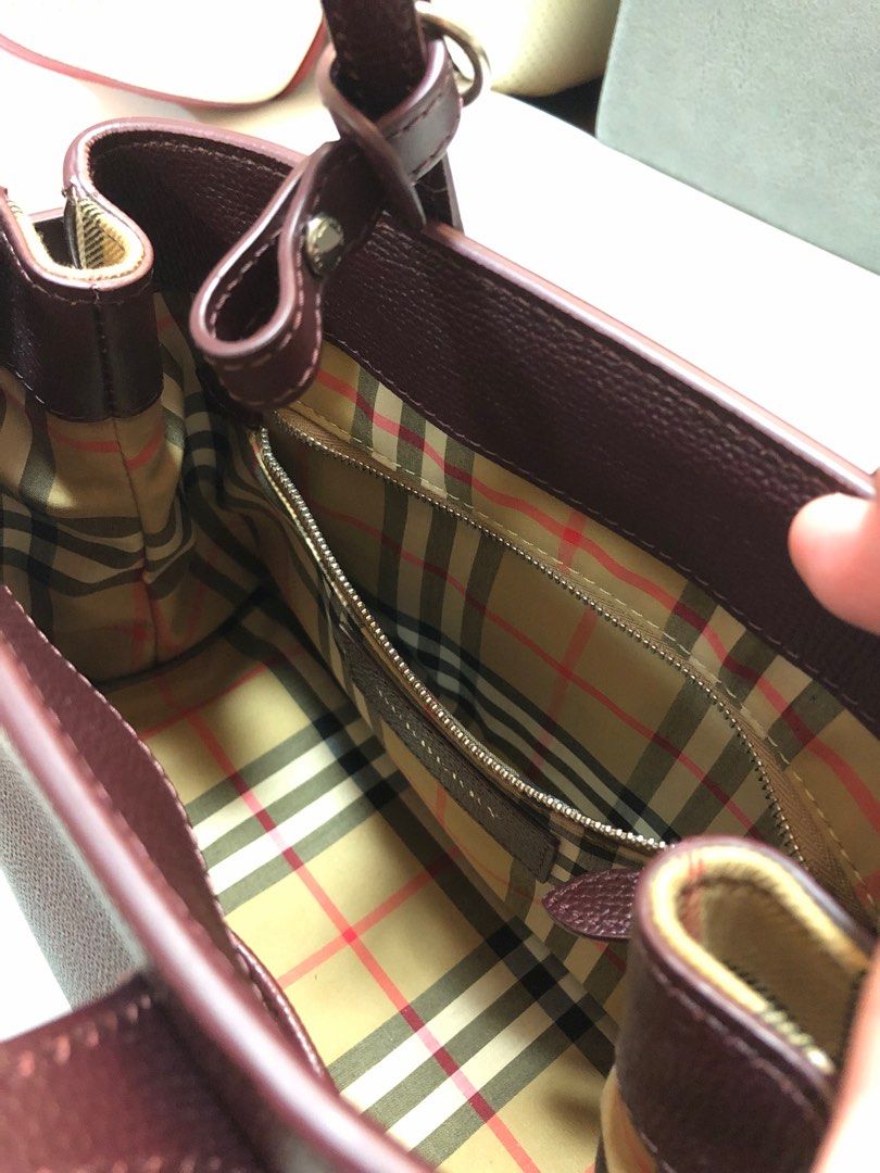 Burberry mahogany deals red bag