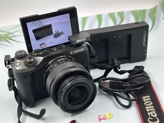 Canon M6 2021 Purchased Mirrorless Camera 24MP Full HD Bluetooth WIFi Tilt Touch Screen with Lens