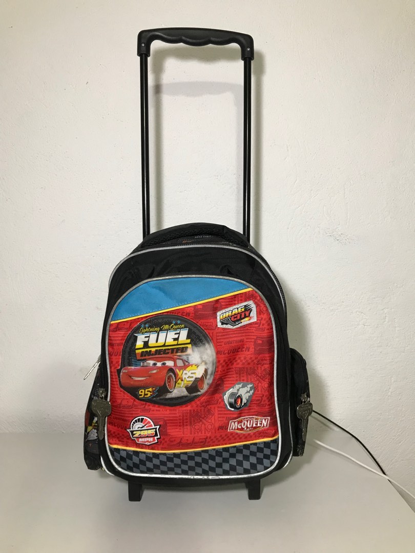 CARS TROLLEY BAG, Women's Fashion, Bags & Wallets, Backpacks on Carousell
