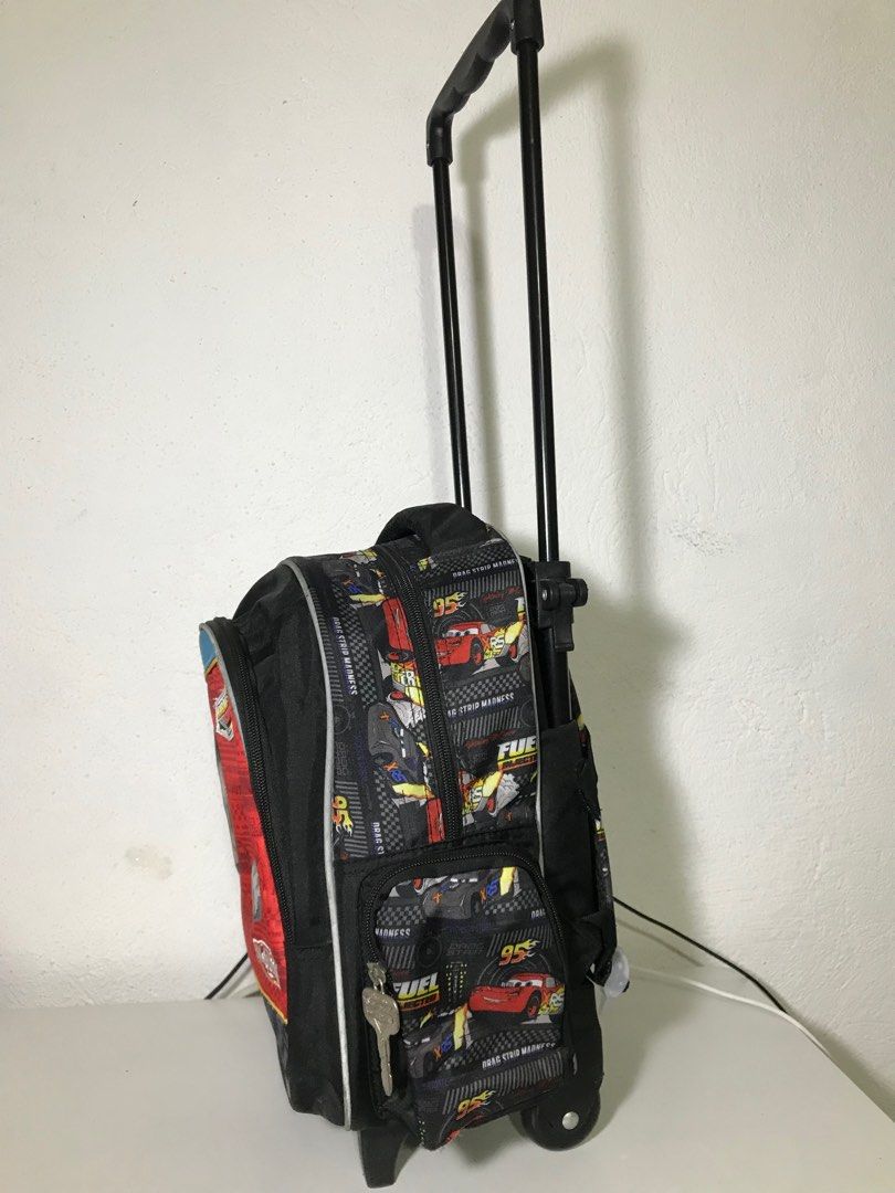 CARS TROLLEY BAG, Women's Fashion, Bags & Wallets, Backpacks on Carousell