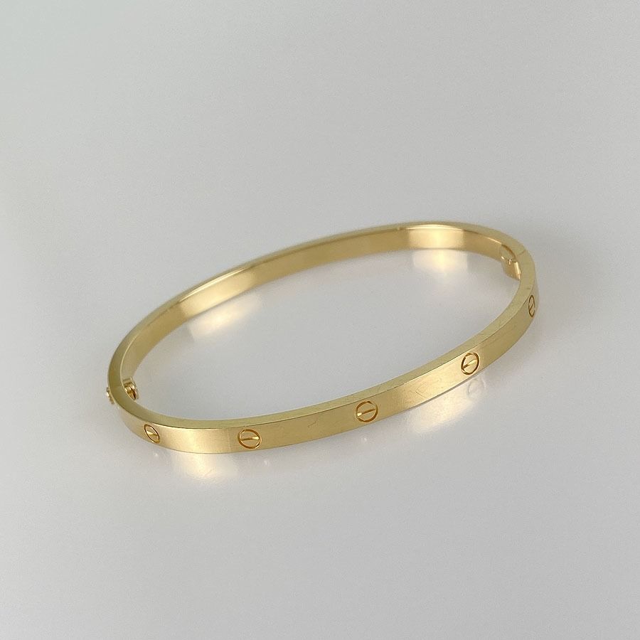 Cartier 卡地亞手鍊K18YG size 17, 名牌, 飾物及配件- Carousell