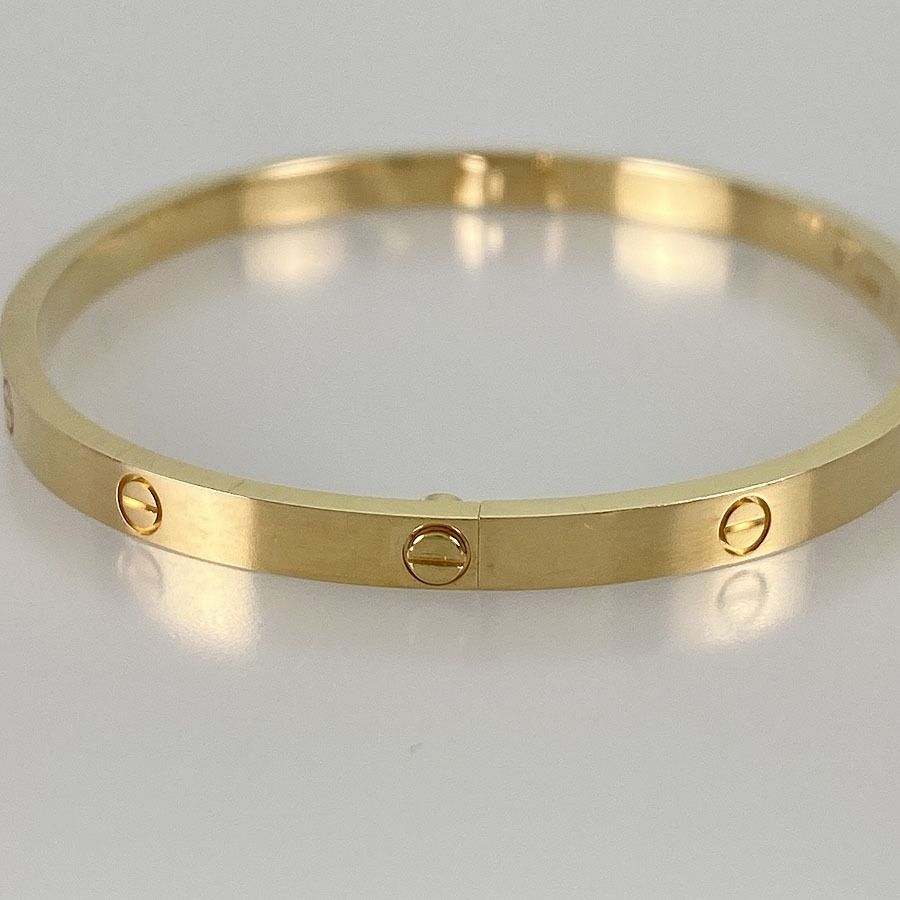 Cartier 卡地亞手鍊K18YG size 17, 名牌, 飾物及配件- Carousell