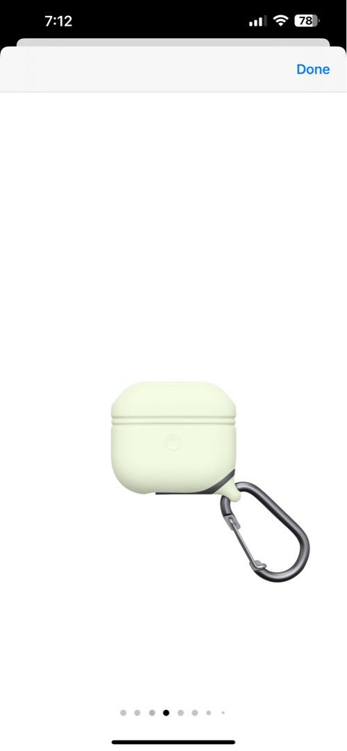 Airpods 3rd Generation Case with Keychain Green
