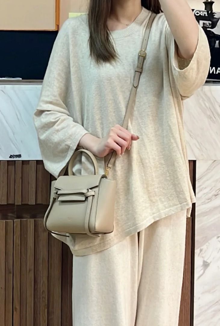 Celine Pico Belt Bag in Beige, Luxury, Bags & Wallets on Carousell