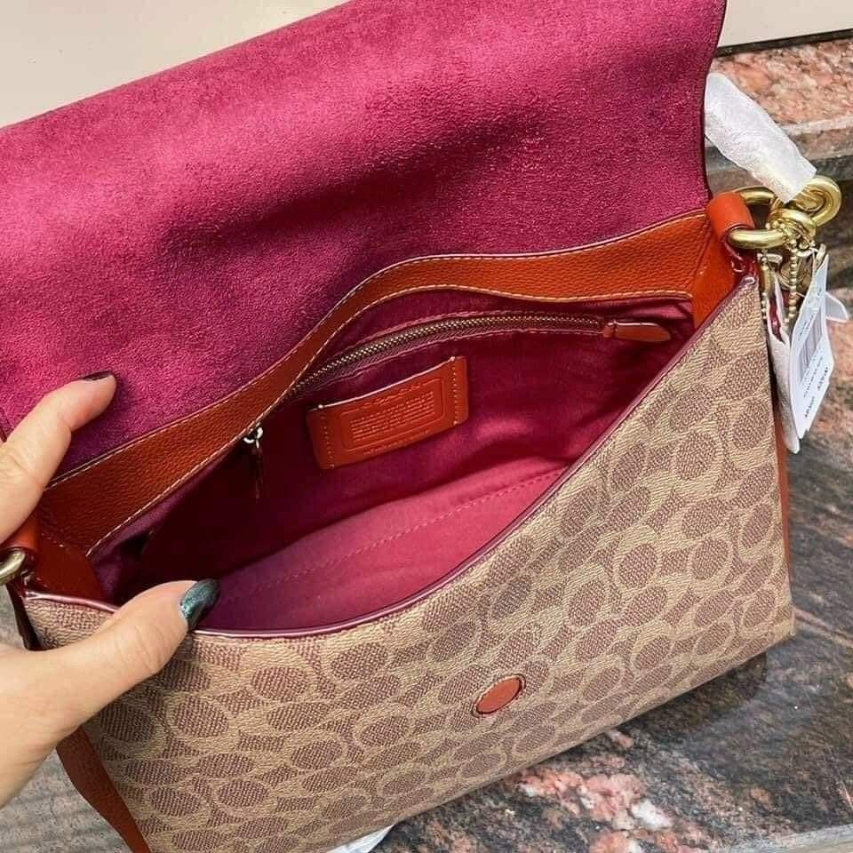 Coach May Shoulder Bag in Signature Canvas, Women's Fashion, Bags