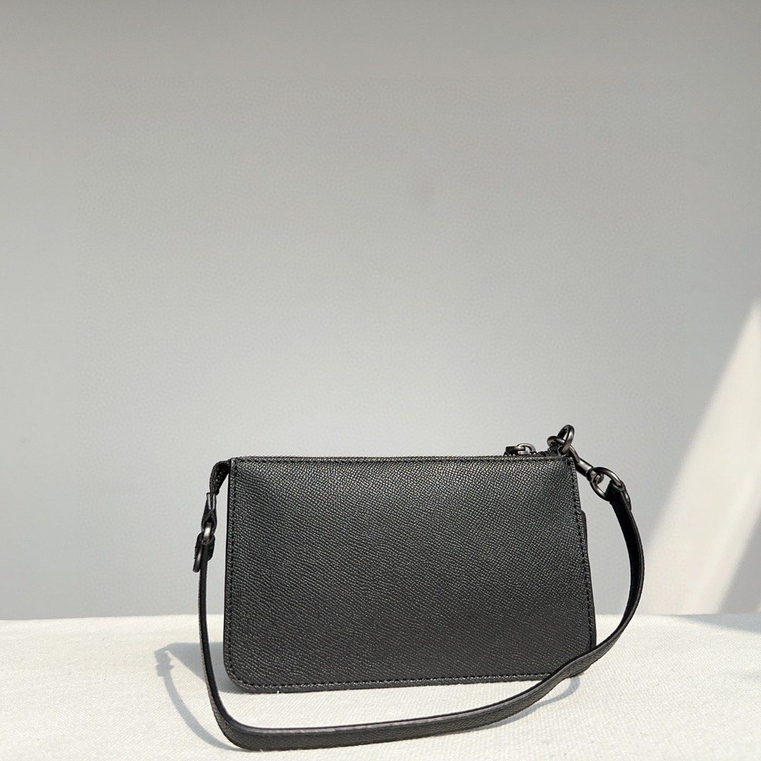 Coach Pouch Bag With Signature Canvas Detail, Women's Fashion