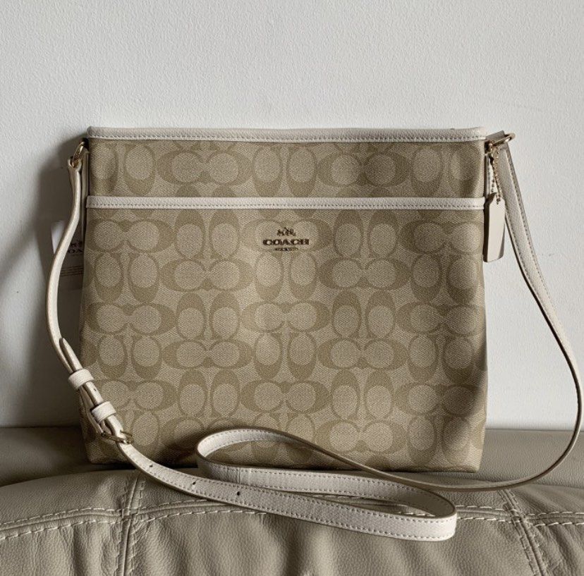Coach Signature File Crossbody Bag Barang Mewah Tas Dompet di