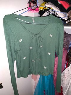 colorbox cardigan top - green