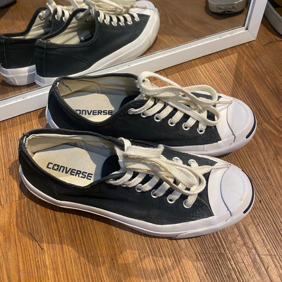 Converse Jack Purcell Ox Black White Original Murah
