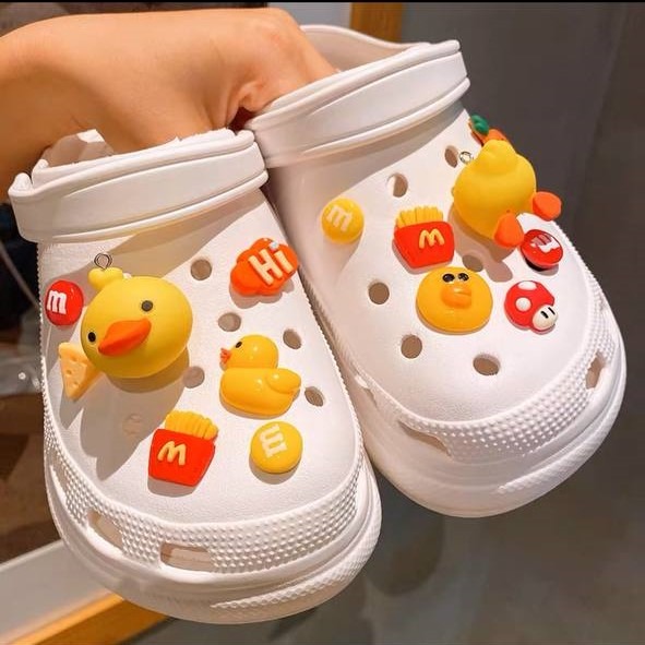 Crocs Duck Jibbitz Women s Fashion Footwear Shoe inserts on
