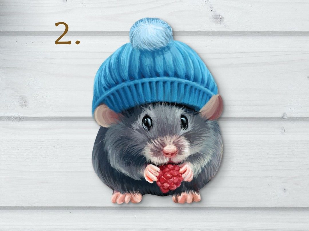 Cute mouse stickers, realistic illustration stickers, handrawn, Hobbies ...
