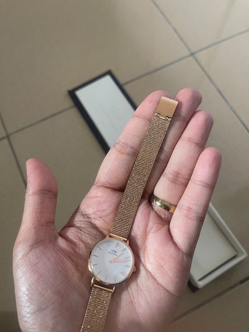 Daniel wellington petite discount melrose rose gold