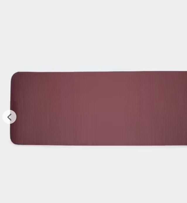 Pilates Comfort Gym Mat 180cm x 63cm x 15mm - Burgundy