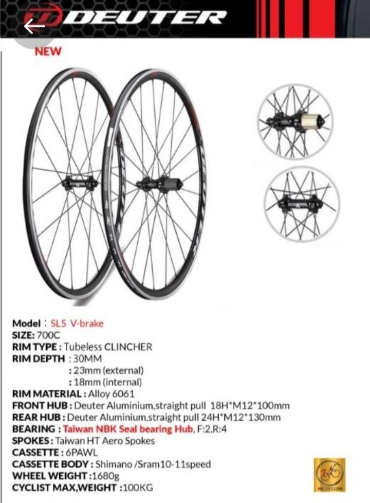 Deuter wheelset top