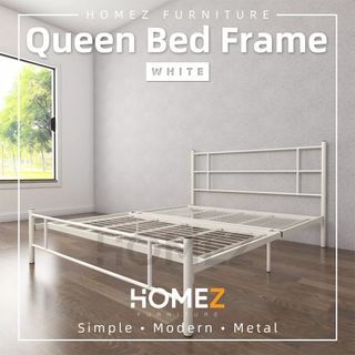 DIY Queen White Metal Bedframe