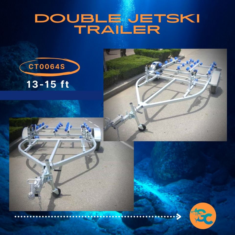 Double Jetski Trailer rescue rubber boats CT-0064S for Sale Brand New ...