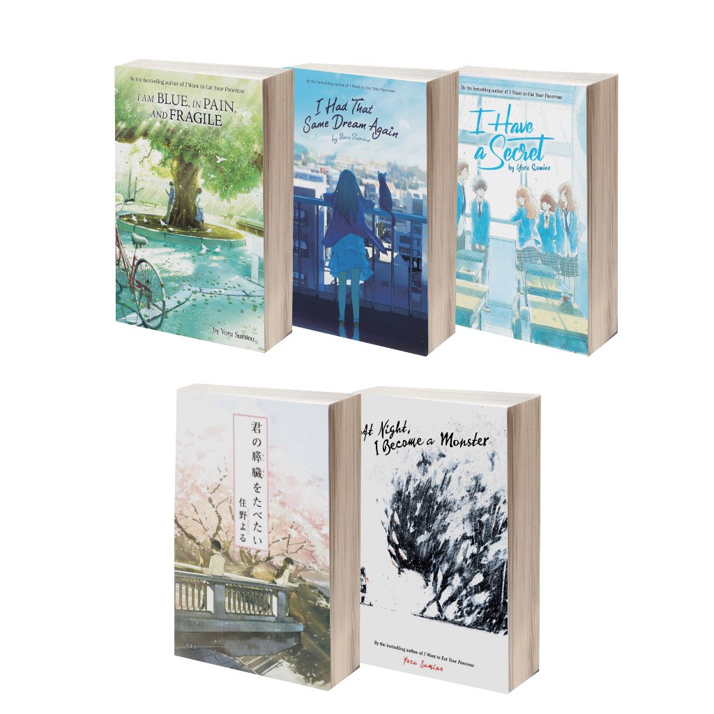 (Eng) Novel Yoru Sumino books Collection (I Have a Secret, I Had That - I Am Blue In Pain And Fragile