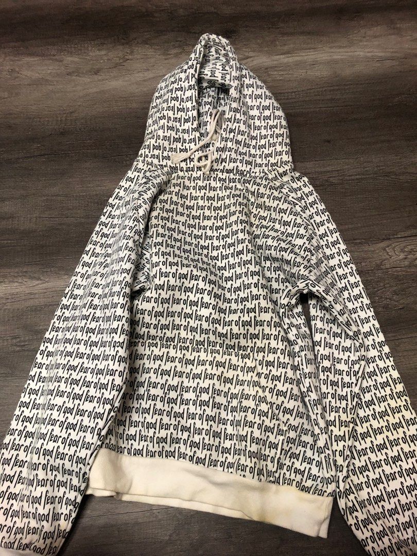 Fear of god all over print hoodie outlet