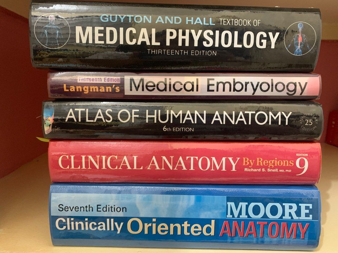 First year Medicine Books (Category: Textbooks) located in Manila. Submitted by dsn_md (Listing ID 1236007100, Image 1). Description: First year medical books for sale Guyton physio Moore anatomy Netter anatomy Langnan embryo Snells anatomy Take all only for 3k Reprinted quality Very good condition With minor highlights and notes but very minimal No issue aside from may stamped name sa side ng book Lalamove only.