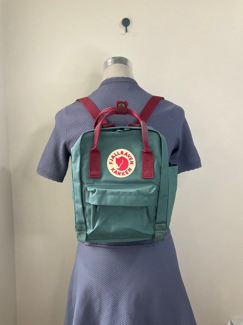 Fjallraven kanken backpack frost green peach pink clearance