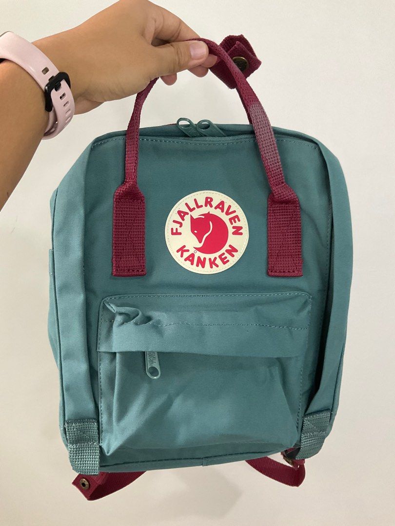 Fjallraven kanken backpack frost green peach pink online