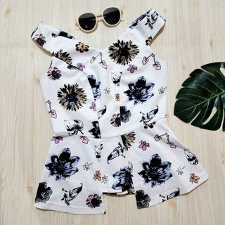 Floral blouse baju wanita fashion