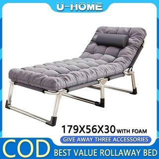 Folding Bed Portable Bed Outdoor Adjustable Family Napping Bed Office Reclining Chair Napping Bed Napping