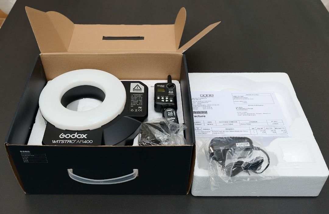 Godox Winstro AR400 Ring Flash (Category: Flashes) located in Pasay City. Submitted by ciscopacket1 (Listing ID 1235884534, Image 1). Description: This is a spare unit. Used only once in a shoot. Check all you want during meetup..