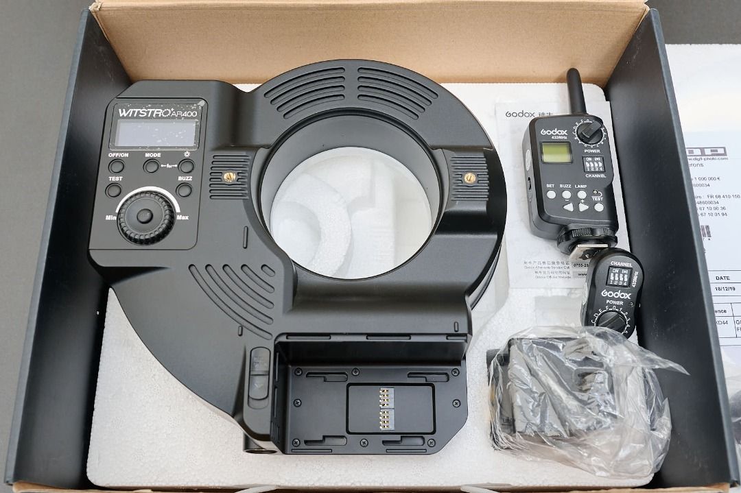 Godox Winstro AR400 Ring Flash (Category: Flashes) located in Pasay City. Submitted by ciscopacket1 (Listing ID 1235884534, Image 3). Description: This is a spare unit. Used only once in a shoot. Check all you want during meetup..
