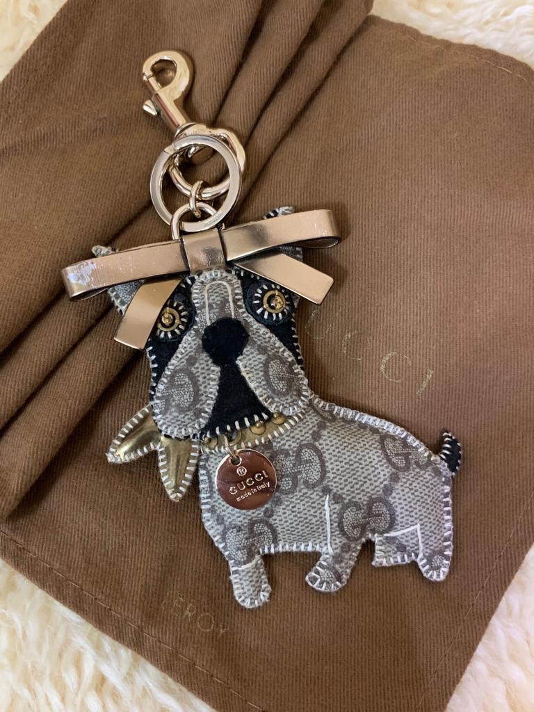 Gucci french clearance bulldog keychain