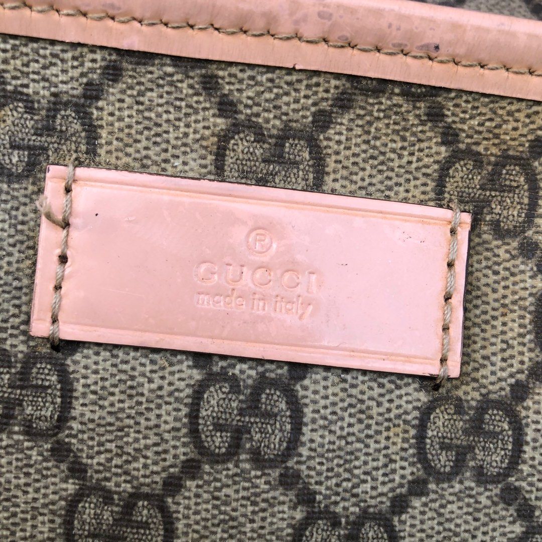 Gucci tote bag with pink trim Clearance