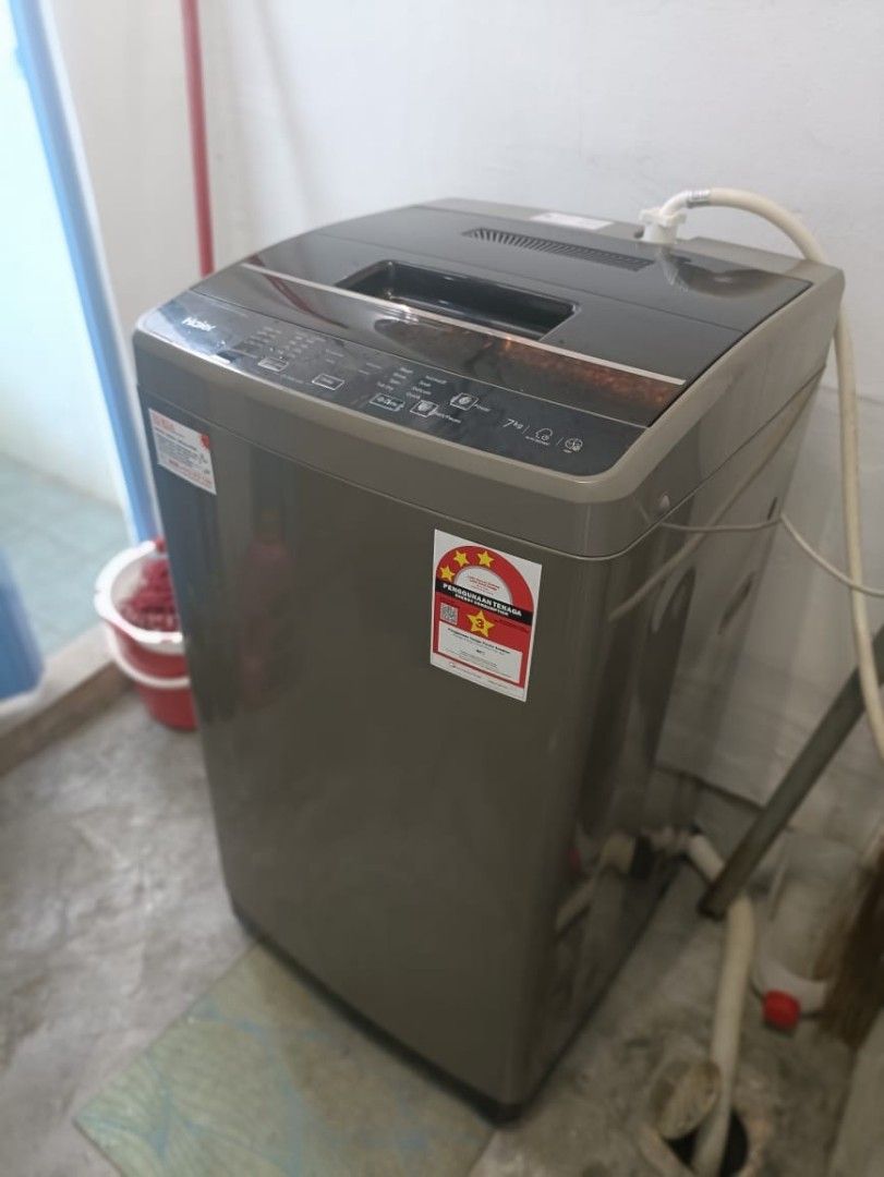 Haier washer machine 7kg, TV & Home Appliances, Washing Machines and